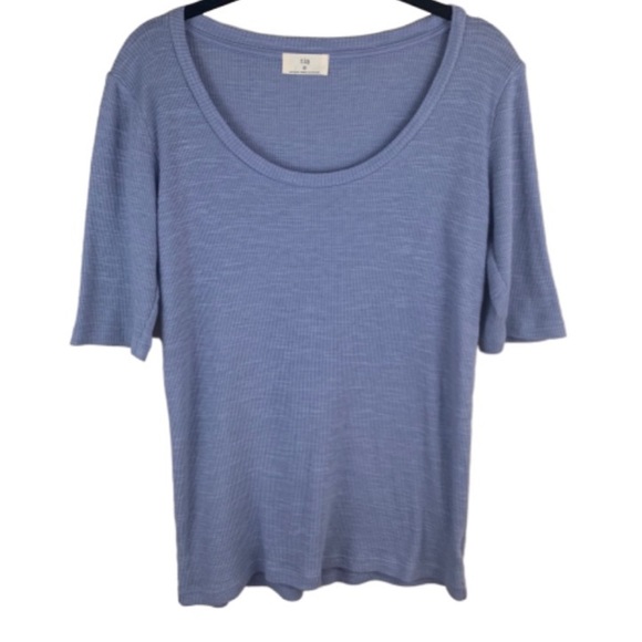 Anthropologie Tops - Anthropologie T.La Ribbed Scoop Neck Tunic/Tee